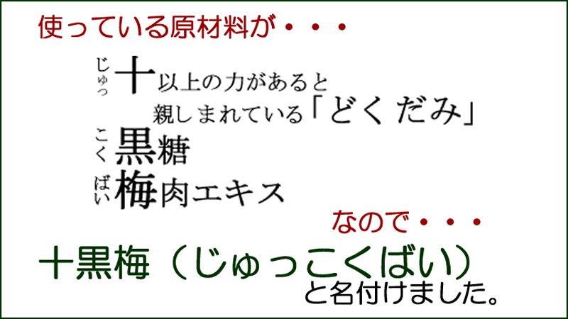 どくだみ酒・十黒梅